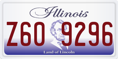 IL license plate Z609296