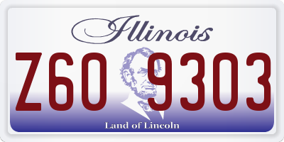 IL license plate Z609303