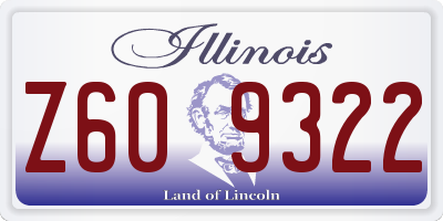 IL license plate Z609322