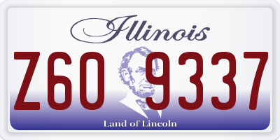IL license plate Z609337