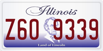 IL license plate Z609339