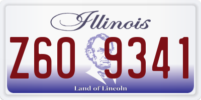 IL license plate Z609341