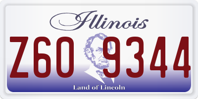 IL license plate Z609344