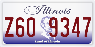 IL license plate Z609347