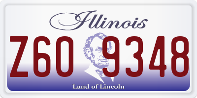 IL license plate Z609348