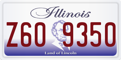 IL license plate Z609350