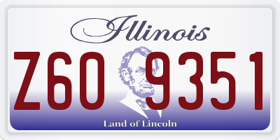 IL license plate Z609351