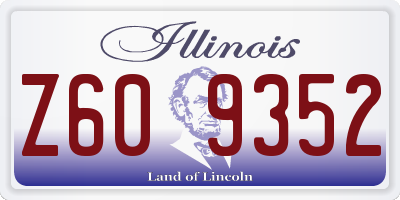 IL license plate Z609352