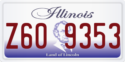 IL license plate Z609353