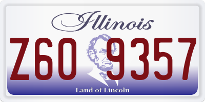 IL license plate Z609357