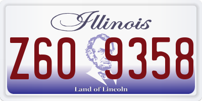 IL license plate Z609358