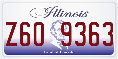 IL license plate Z609363