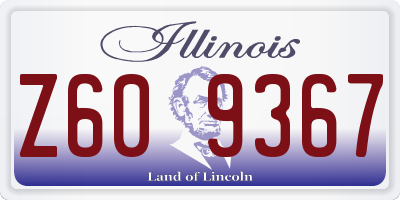 IL license plate Z609367