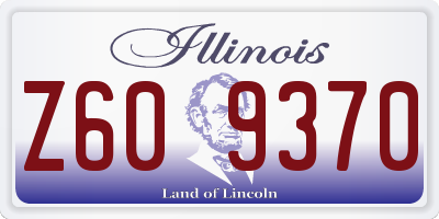 IL license plate Z609370