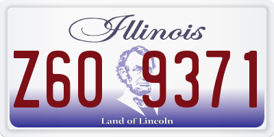 IL license plate Z609371