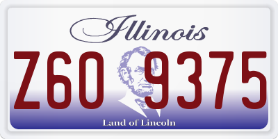 IL license plate Z609375