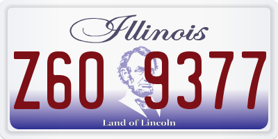 IL license plate Z609377