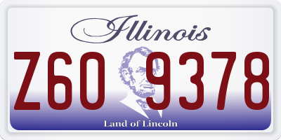IL license plate Z609378