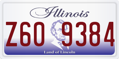 IL license plate Z609384