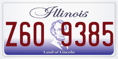 IL license plate Z609385