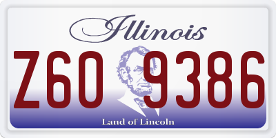 IL license plate Z609386