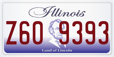 IL license plate Z609393