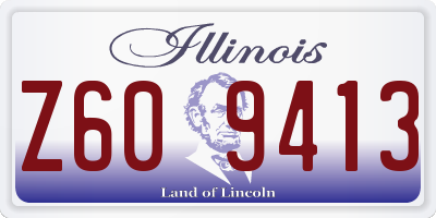 IL license plate Z609413