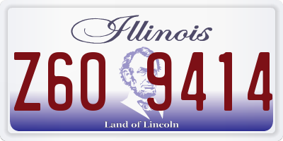 IL license plate Z609414