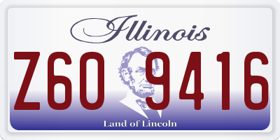 IL license plate Z609416
