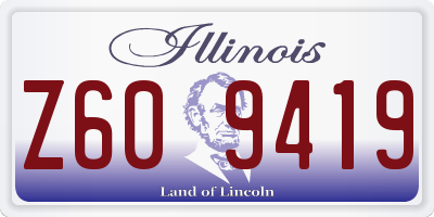 IL license plate Z609419
