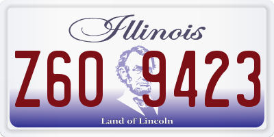IL license plate Z609423