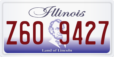 IL license plate Z609427
