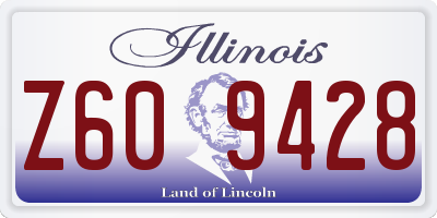 IL license plate Z609428
