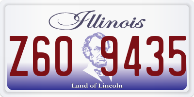 IL license plate Z609435