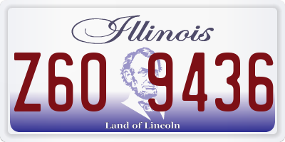 IL license plate Z609436