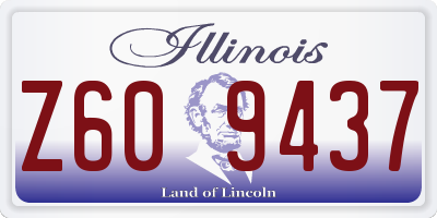 IL license plate Z609437