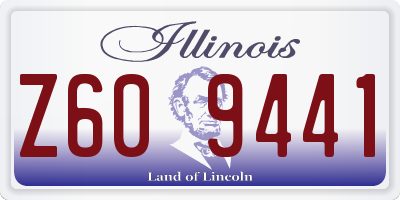 IL license plate Z609441