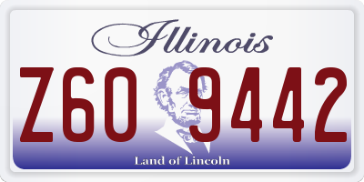 IL license plate Z609442
