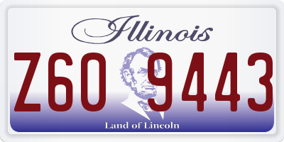 IL license plate Z609443