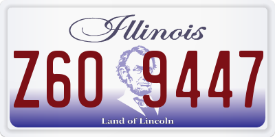 IL license plate Z609447