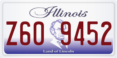 IL license plate Z609452