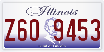 IL license plate Z609453
