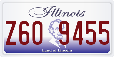 IL license plate Z609455