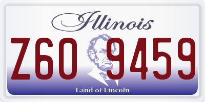 IL license plate Z609459