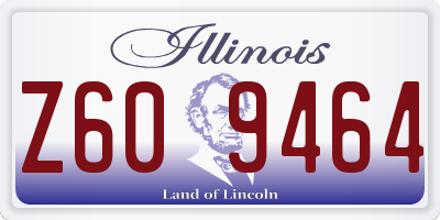 IL license plate Z609464