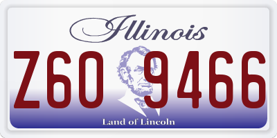 IL license plate Z609466