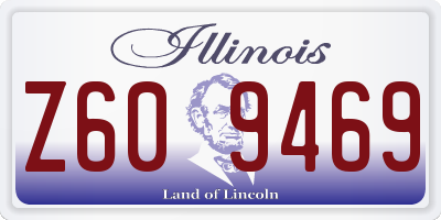 IL license plate Z609469
