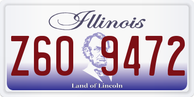 IL license plate Z609472