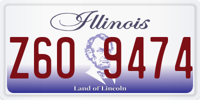 IL license plate Z609474