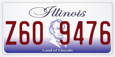 IL license plate Z609476
